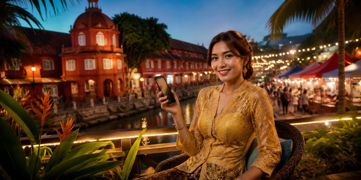 Pengguna Malaysia membuat deposit selamat melalui platform 42300 di Melaka dengan eWallet tempatan